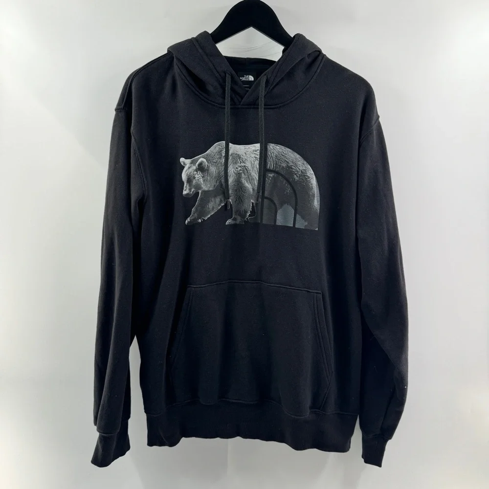 The North Face Men’s Large Black Graphic Bear Hoodie